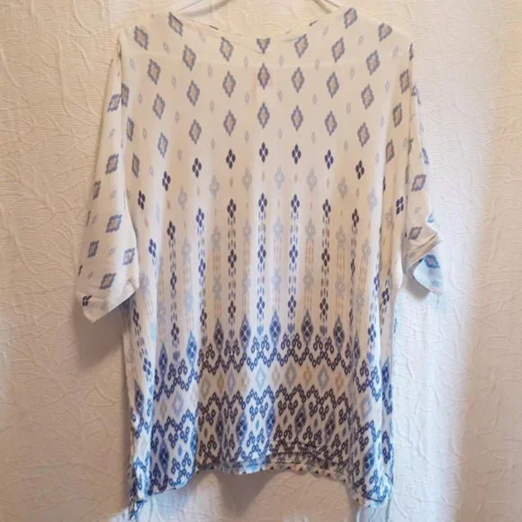 "Ruby Rd" peasant blouse. Size medium. - Picture 4 of 5